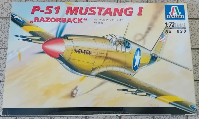Maquette avion Italeri P-51 MUSTANG I  RAZORBACK    1998  Eche 1/72 Neuf