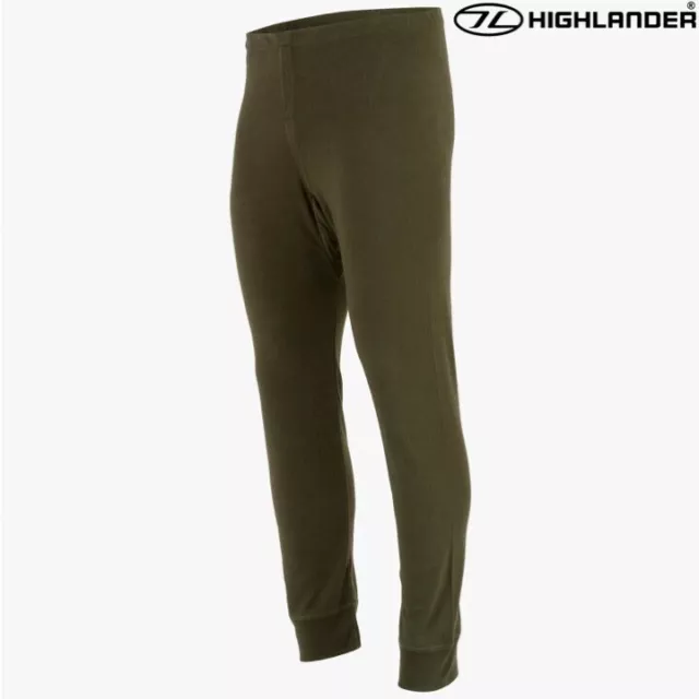 Highlander Thermo Lange Johns Leggings Herren S-2Xl Armee Kadett Grün Wandercamp 2