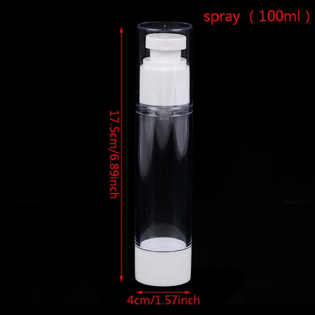 15/30/50/100ml Refillable Vacuum Airless Lotion Cream Bottles Container Spray ql