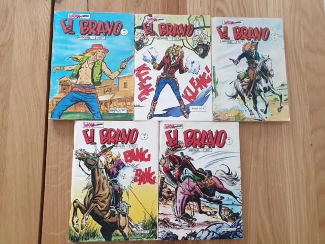 BD PF - Lot De 5 BD EL BRAVO  (1,2,3,5,6) - 1977/1978 - Mon Journal - TBE