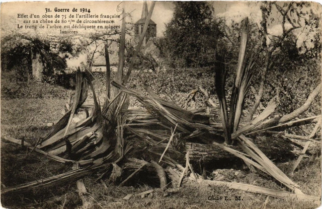 CPA AK MILITAIRE Effet d'Un obus de 75 de l'Artillerie (362319) EUR 5