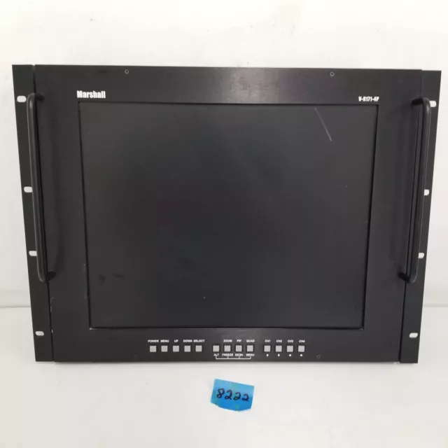 Marshall V-R171P-4P 17" LCD  Rack Mount Studio Video Monitor UNTESTED