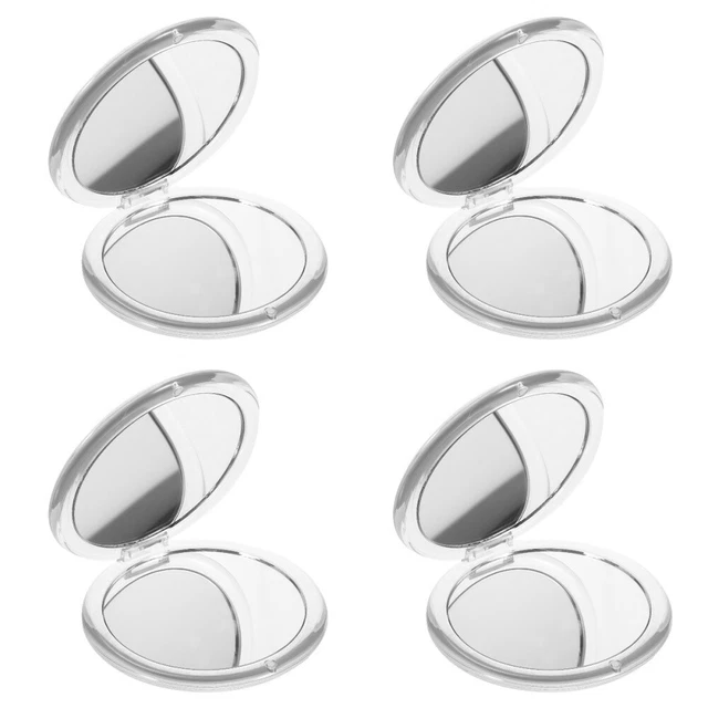 4 PCS Mini-Glasspiegel Klappbarer Schminkspiegel Mini-Geldbörsen Tragbar