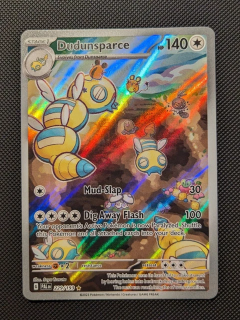 Dudunsparce AR Illustration Rare Full Art 229/193 Paldea Evolved Pokémon Card NM