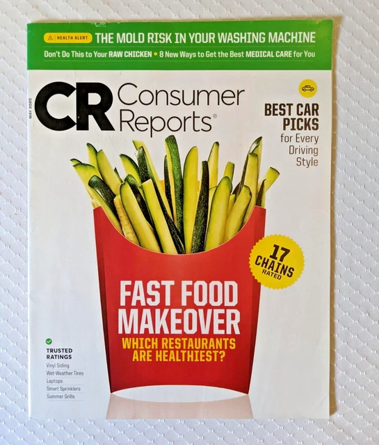 CONSUMER REPORTS MAG May 2020 Rates Healthiest Fast Food Chains & Best
