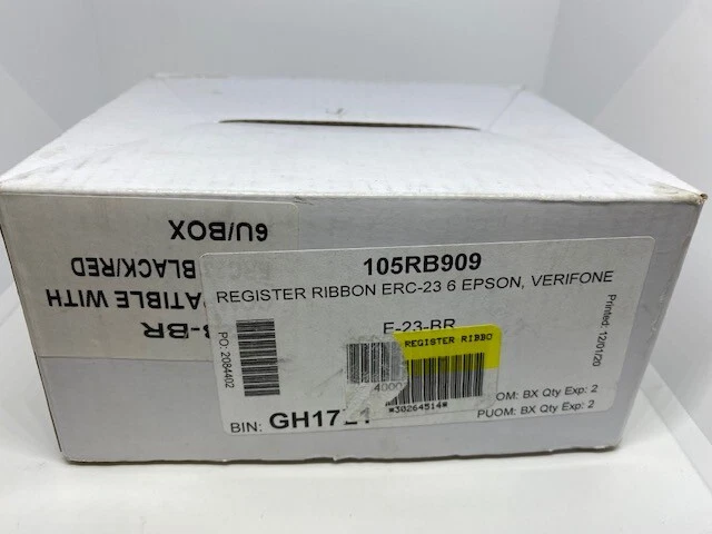 Verifone 250 Epson ERC 23 Printer Black / Red Ribbons 6 pack  free shipping!!!