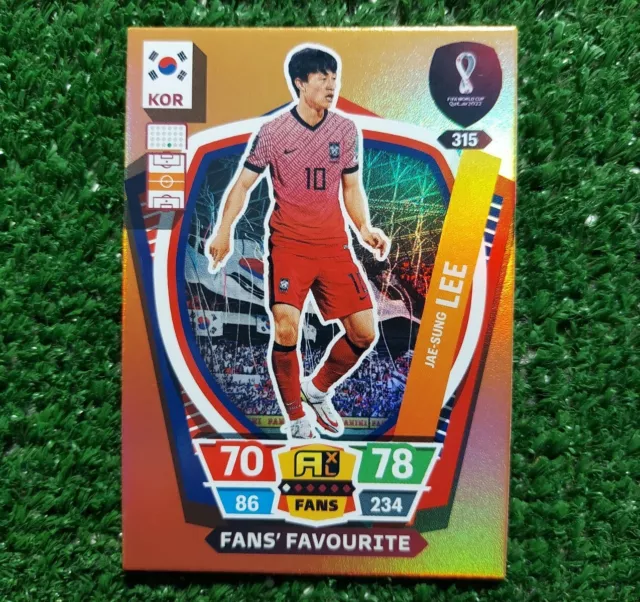 Card Adrenalyn Xl Panini World Cup Qatar 2022 Korea N°315 Lee Fans Favored ⚽️