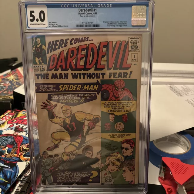 Daredevil #1 - Marvel Comics 1964 CGC 5.0 Origin and 1st appearance of Daredevil