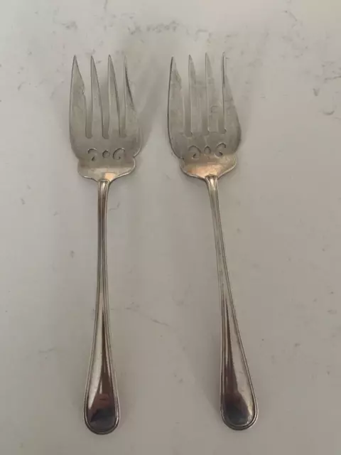 Vintage Birks Stering Saxon Cold Meat Fork X 2