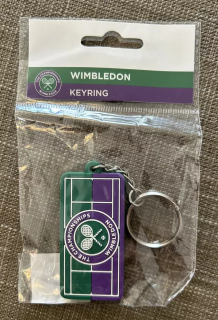 Official Wimbledon Tennis Championships Keyring BNIP