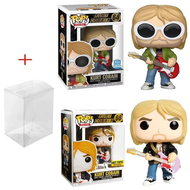 Pop Kurt Cobain #66 #64With Sunglass Vinyl Action Figure Model Toys W/Protector