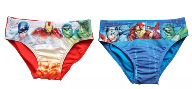 Avengers Set de 2 slip de bain pour la natation vacances multicolore garçon NEUF