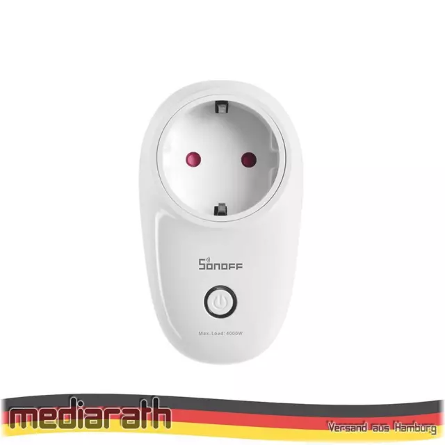 SONOFF S26R2 SMARTE WIFI STECKDOSE PLUG Tasmota 13 - Alexa kompatibel - iobroker