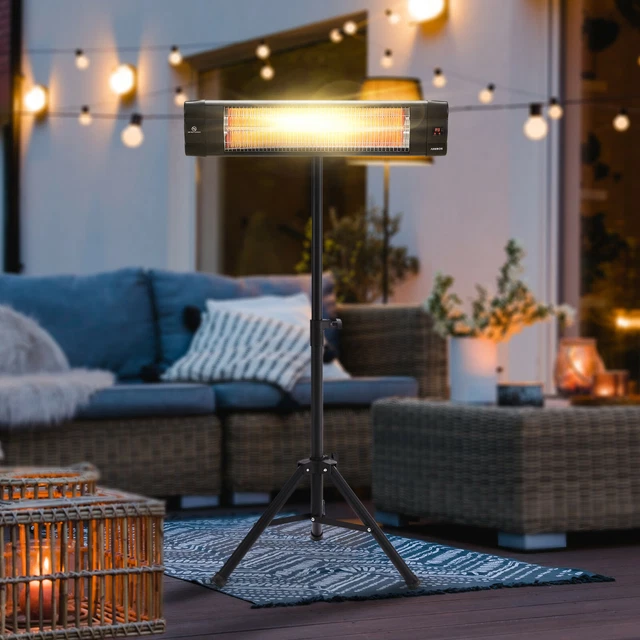 AREBOS Infrarotstrahler Heizstrahler Terrassenstrahler Wärmestrahler 2500W FB 2