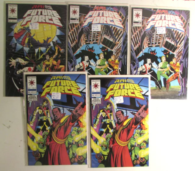Rai Lot of 5 #10,11x2,13x2 Valiant (1993) And the Future Force 1st Print Comics