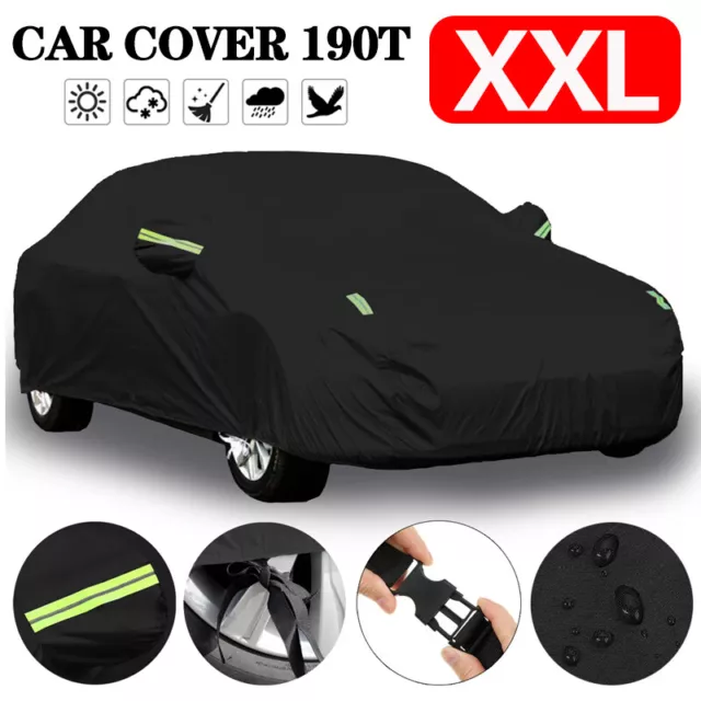 Heavy Duty Waterproof Car Cover Rain Snow UV Full Protection Outdoor Universal