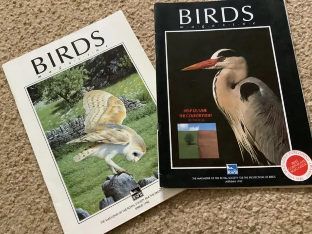 Vintage 1992 Editions Summer And Autumn Birds The Magazine Of The Rspb