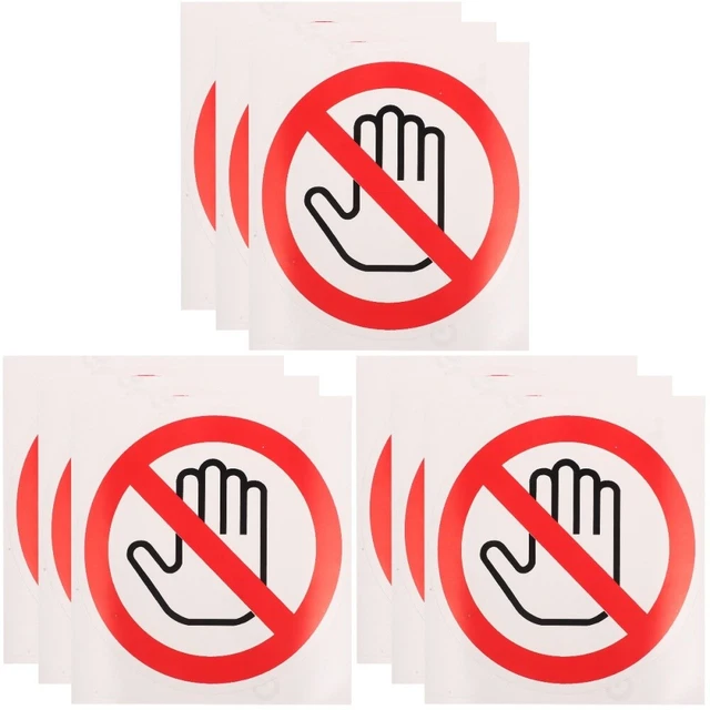 Adesivo In Vinile Per Scatola Nera, 100 Mm X 150 Mm, Autoadesivo, Di Avvertimento Di Sicurezza, Rimovibile, Impermeabile, Per Auto, Finestre, Paraurti, Porte, Confezione Da 5 - Foto 10