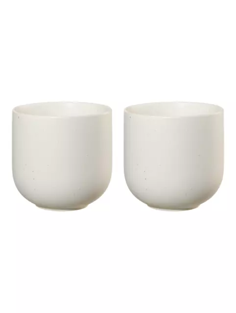 2er Set Taza de Té Coppa Sencha Crema-Blanco Mate Taza ASA 0,2L