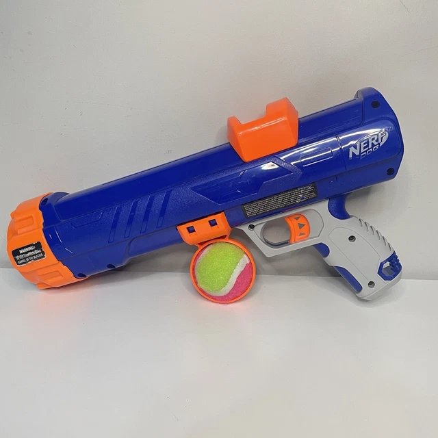 NERF DOG GUN Ball Blaster Launcher Tennis Ball Thrower Dog Fetch Toy Ball Holder £14.99