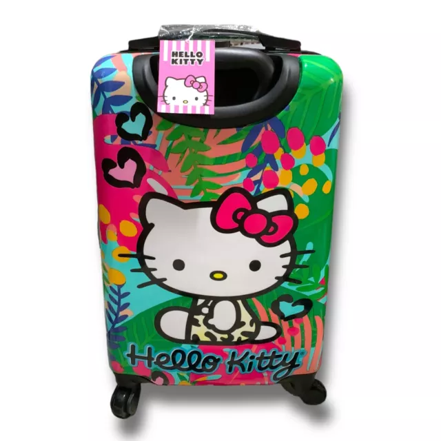 Sanrio Hello Kitty Hardside Spinner Luggage 20" Suitcase Travel Trolley NWT