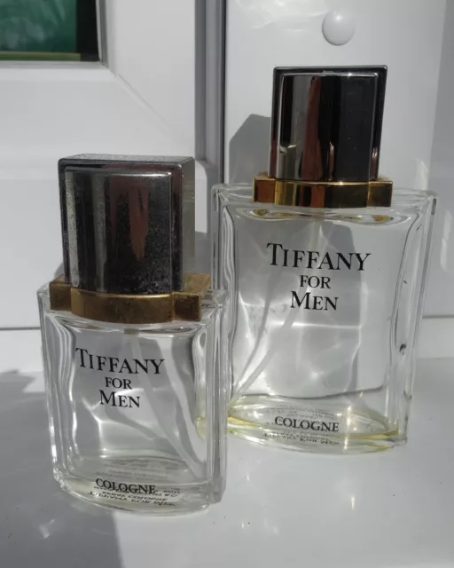 2x Tiffany for men Parfüm Flakon leer  50 ml und 100 ml Cologne Sammler Deko