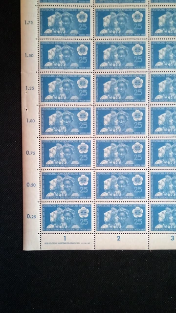 DDR 1959 kpl. Bogen Mi 706 Postfrisch siehe Fotos (A 8253) 2