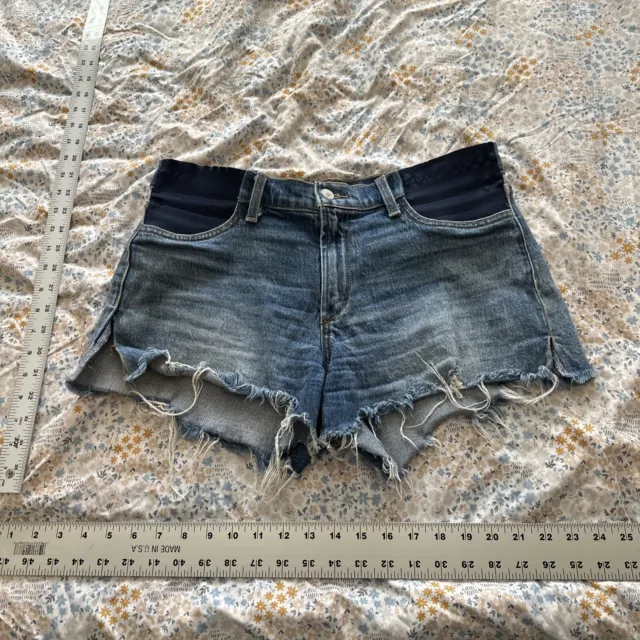 Joes Jeans Shorts Womens Sz 29 The Ozzie Edition 4" Cutoff Denim Distressed Hem
