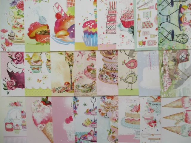 24 x A6 Hunkydory Little Book of Sweet Treats Craft Papers / toppers cakes
