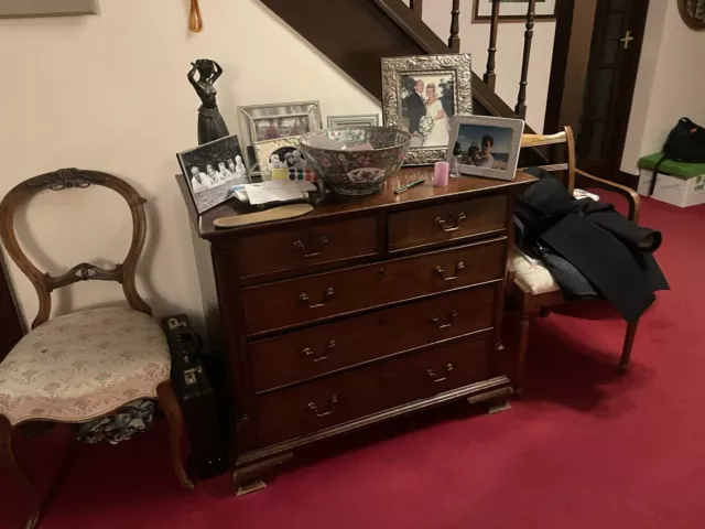 solid wood chest of drawers used