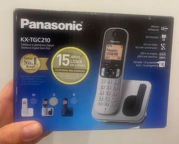 PANASONIC KX-TGC210 Solo Noir téléphone sans fil DECT sans répondeur