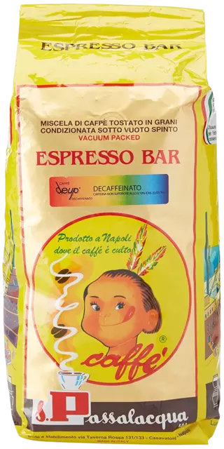 Café PASSALACQUA Deup - Décaféiné - Espresso BAR - Pack 1Kg En Grains