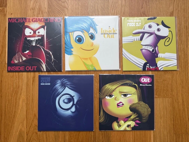5 X DISNEY Pixar Inside Out Michael Giacchino Mondo Limited Colored ...
