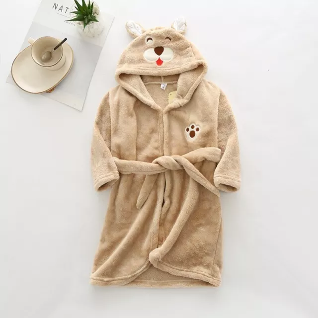 New Autumn Winter Hooded Bathrobe Bath Rabbit Panda Long Sleeve Towel Robe 3