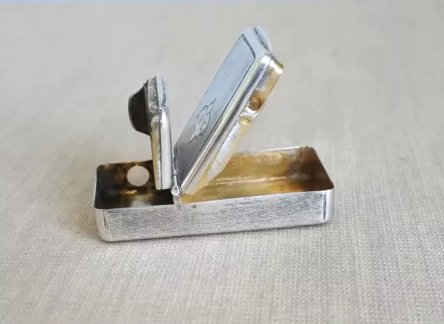 BOITE  Pyrogène ARGENT MASSIF Poinçon Minerve XIXe  sterling silver match box