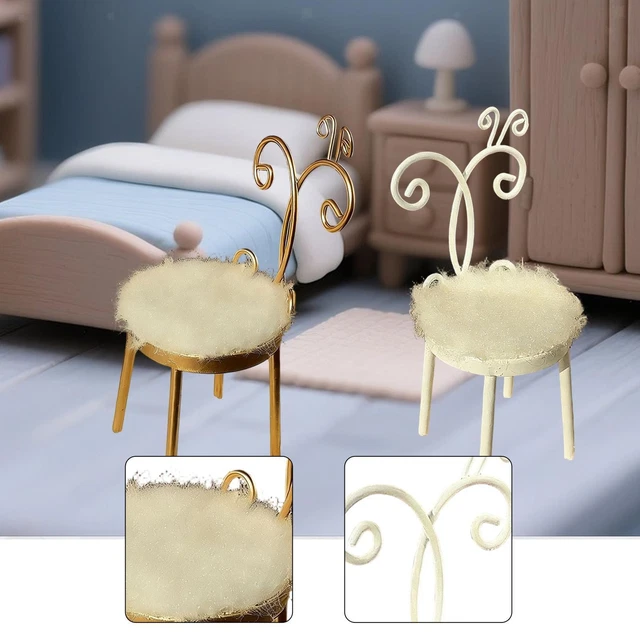 Lit Rouge Miniature 1:12 Pour Maison De Poupée – Meuble Vintage En Bois, Accessoire Chambre