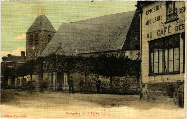 CPA AK Savignies - L'Église (259418)