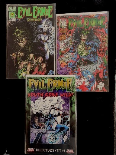 EVIL ERNIE 3#1s REVENGE...YOUTH GONE WILD & VS THE SUPER HEROS Chaos Comics