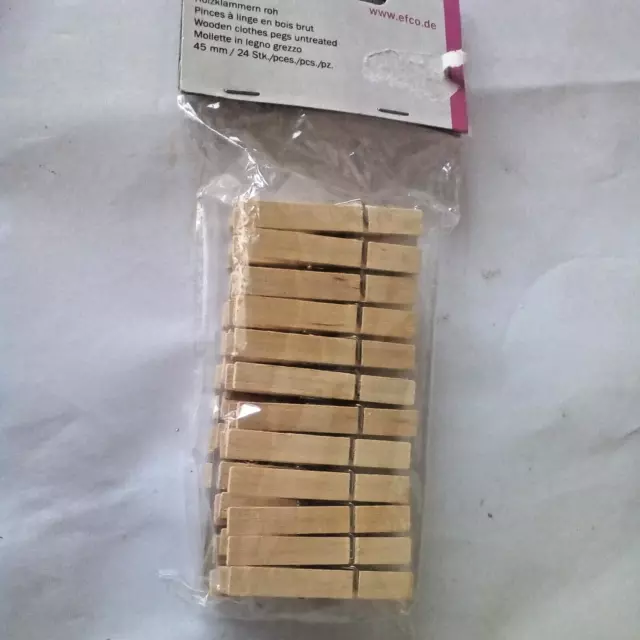 Holzwäscheklammern 4,5 cm, 24 St.