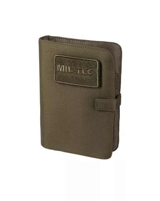 Mil-Tec TACTICAL NOTEBOOK SMALL OLIV Small DIN A5 Dokumentenmappe Notizblock NEU