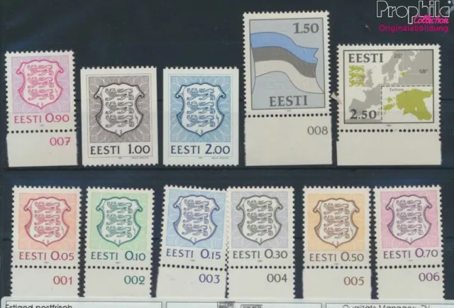 Briefmarken Estland 1991 Mi 165-175 (kompl.Ausg.) Jahrgang 1991 komplett p(92800