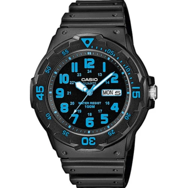 Orologio Uomo CASIO MRW-200H-2BVDF Silicone Nero Sub 100mt