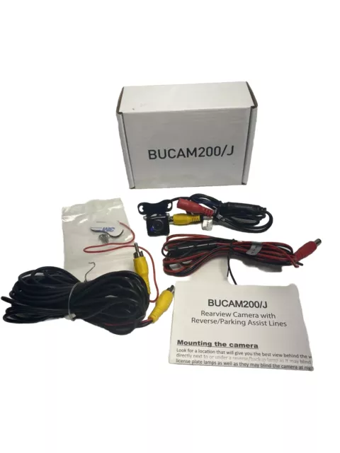 Dual BUCAM200/J Rearview Camera with Reverse/Parking Assist Lines