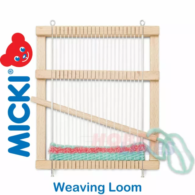 MICKI WEAVING FRAME LOOM Square Knitting Craft Tapestry Kit Education Yarn inc 3