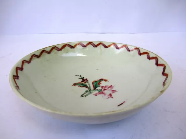 Antique Chinese Porcelain Plate Dish Floral Design Canton China Painted Edge"F91