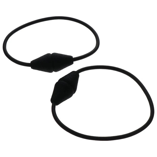 2 Pack Black Magnetic Curtain Tiebacks Rope  Bedroom