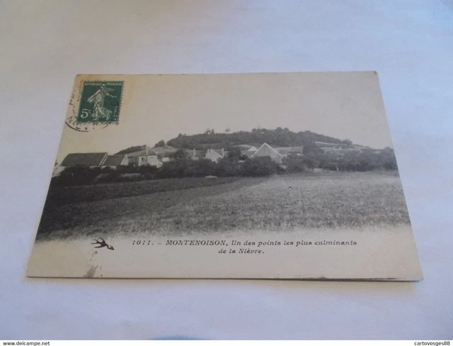 Cpa  58  Montenoison  Nievre  Vue Generale Du Village 1907