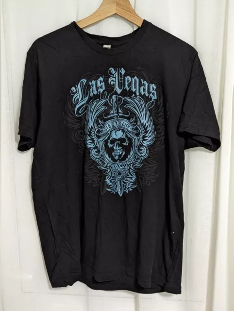 Next Level Apparel Las Vegas Sin City T Shirt Size XL Mens Black Cotton Graphic