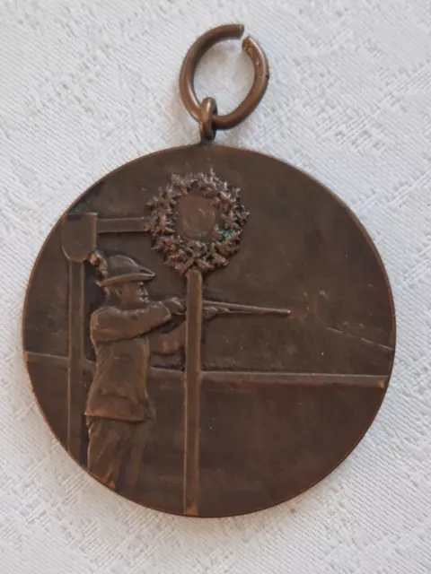 Seltene Bronze Medaille Bundesschießen Cöthen Anhalt 1921