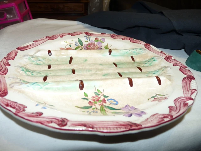 Service à crêpes : 6 assiettes Porcelaine L'Hirondelle Mehun-S-Yevre France Neuf - Arts de la table